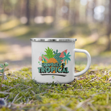 Tranquilo y Tropical Enamel Mug Tropical Fruit Box